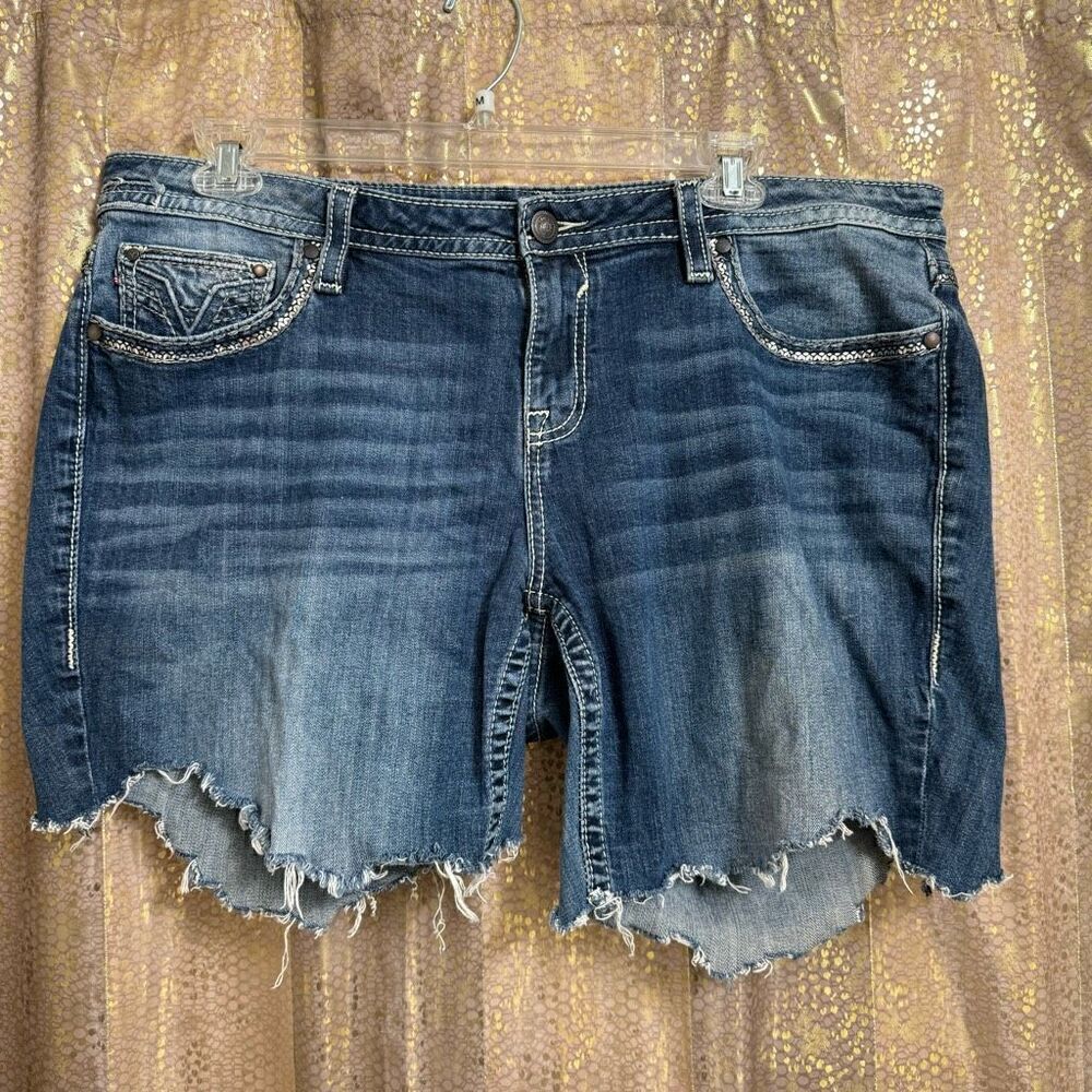 Vigoss Upcycled Cut Off Heritage Fit Jean Shorts Size 20